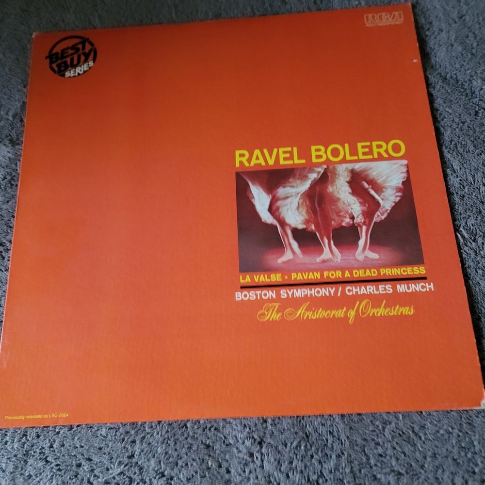 Ravel Charles Munch Bolero • La Valse • Pavan For A Dead Princess RCA AGL1-3653
